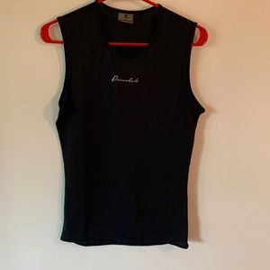 Przewalski Men’s Sleeveless Cycling Undershirt Medium 1 White, 1 Black